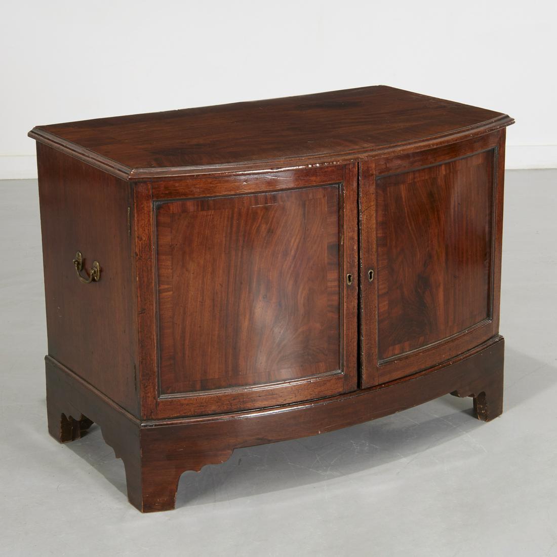 George III mahogany bow front cabinet (1 of 8)