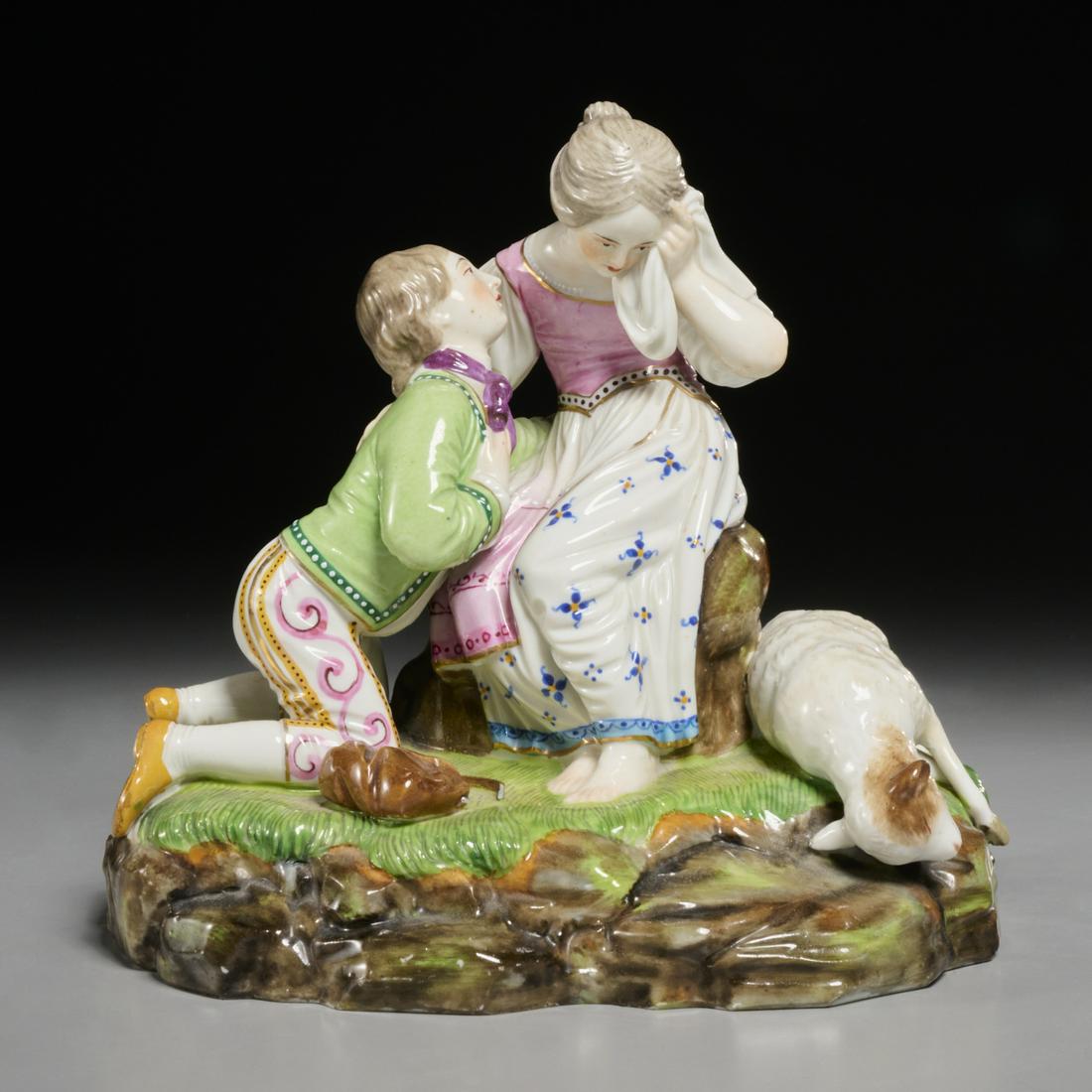 Hochst, Melchoir porcelain figural group (1 of 6)