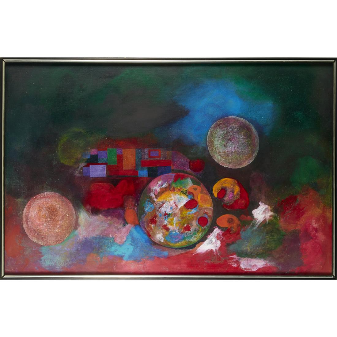 Modern School, oil & acrylic on canvas, 1974 (1 of 6)