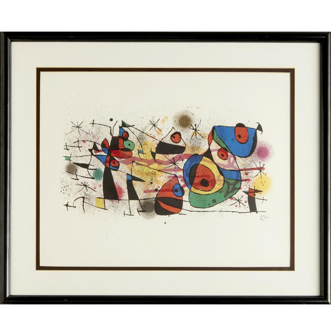 Joan Miro, lithograph, 1974 (1 of 6)