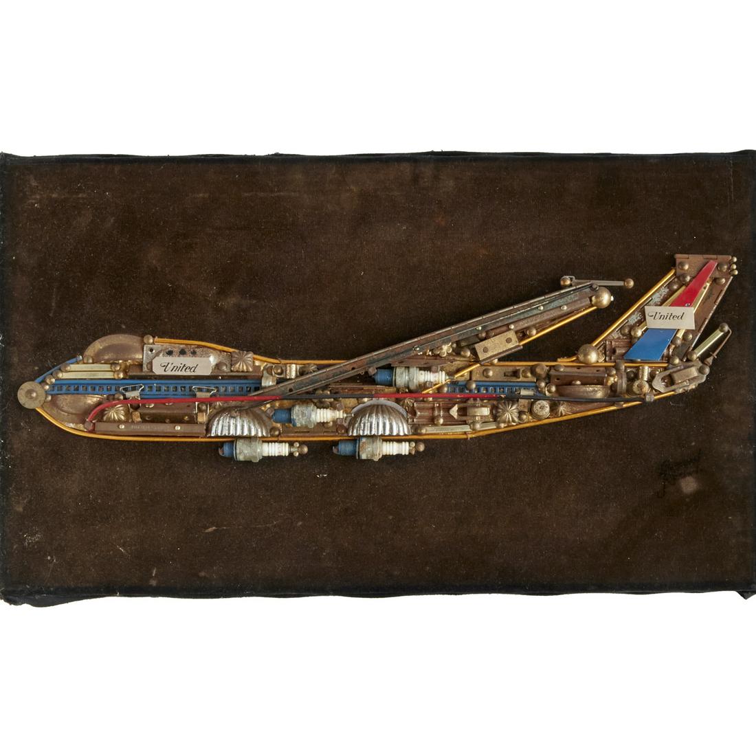 Vintage found object Airplane collage (1 of 7)