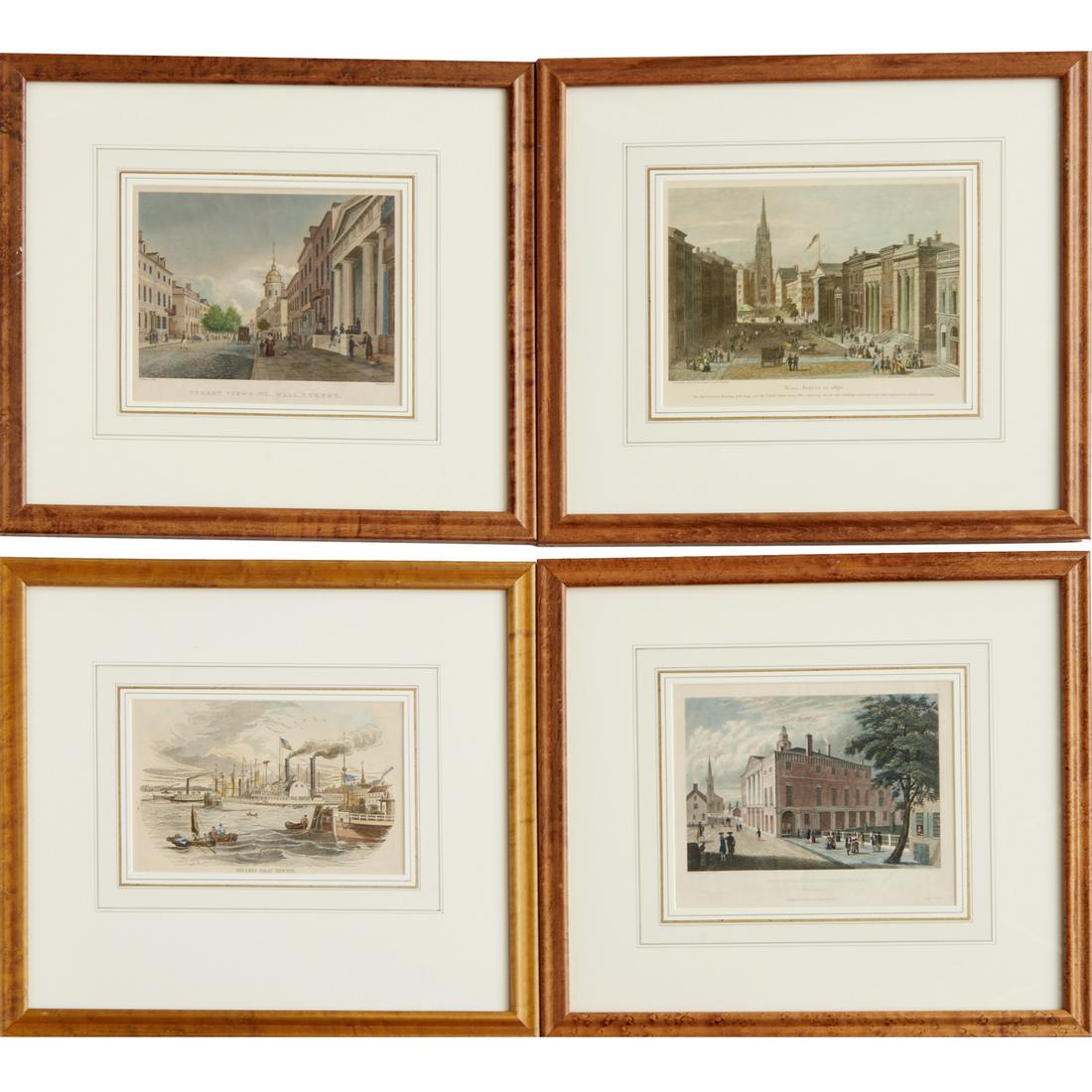 (4) colored engravings, ex Donald Heald (1 of 8)