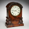 William IV figured mahogany bracket clock