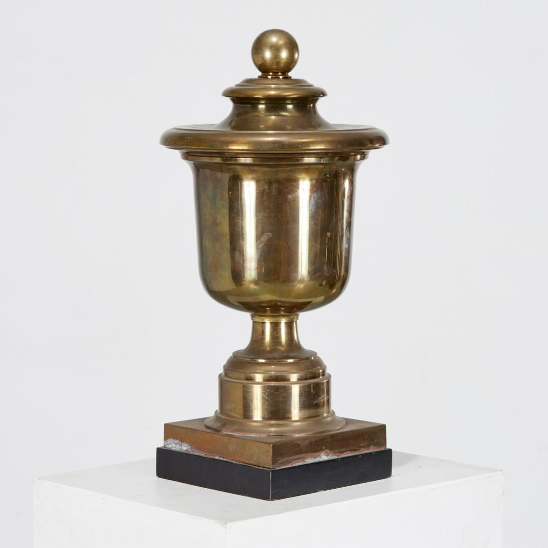 Chapman brass ice bucket and cover (1 of 8)