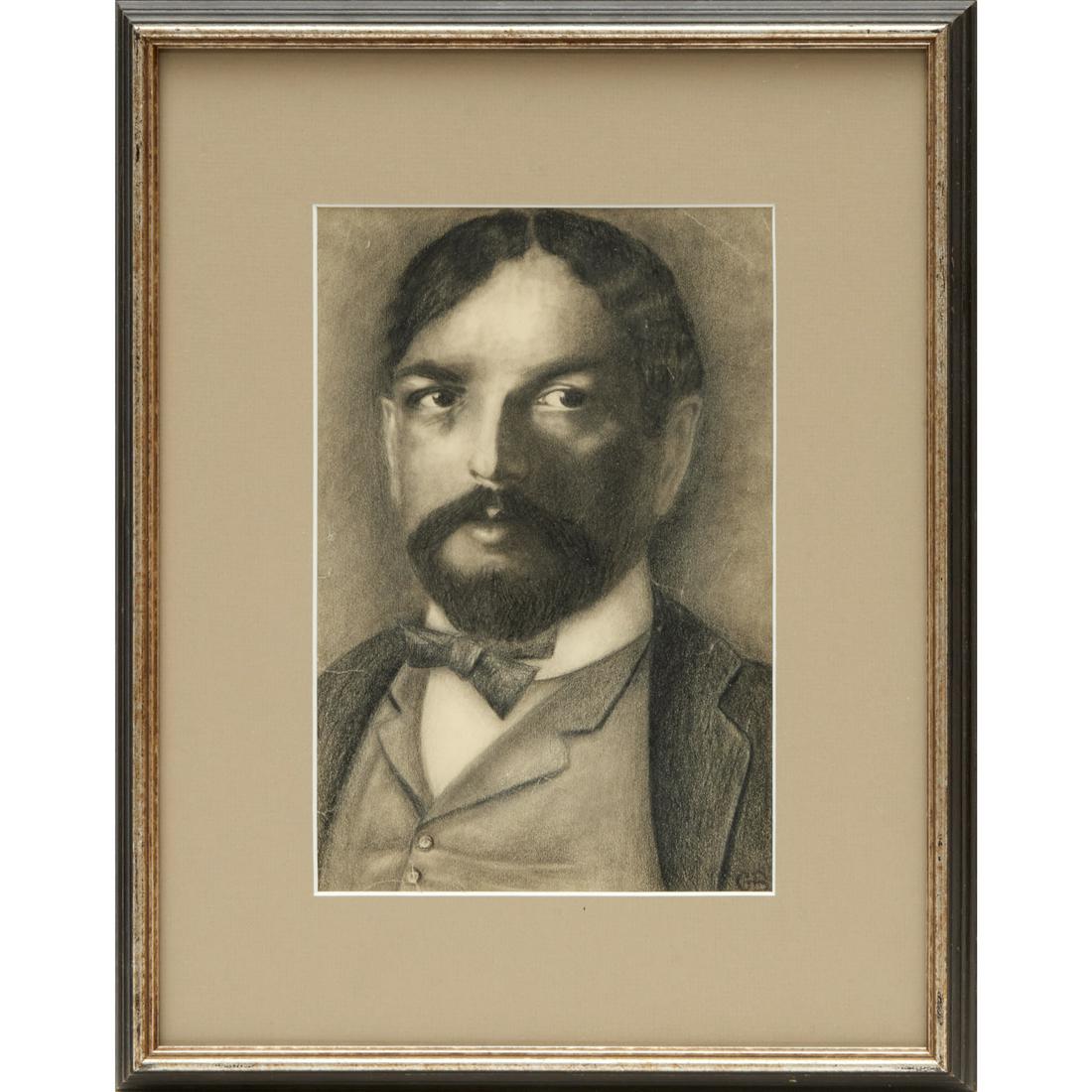 Portrait of Claude Debussy, drawing, 1939 (1 of 7)