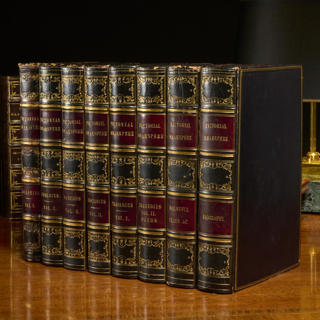 Pictorial Shakspere, (8) vols., fine binding (1 of 7)