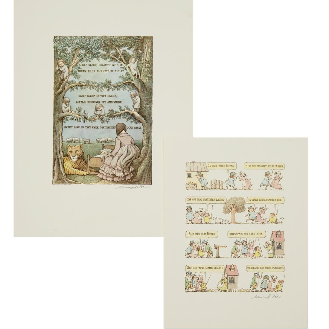 Maurice Sendak, (2) signed Lullabies prints (1 of 7)
