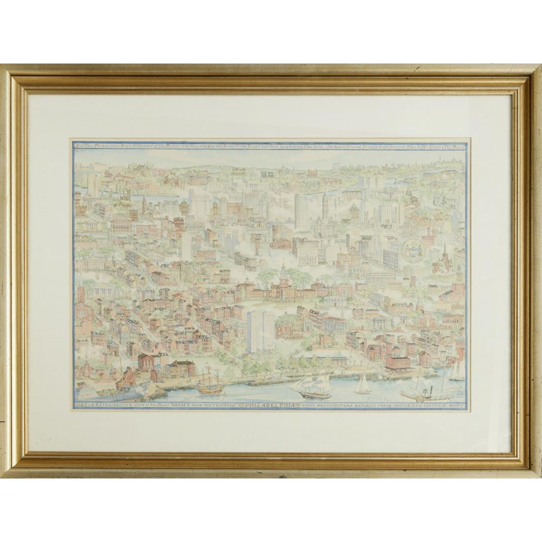 Rosalind H. Sturges, Philadelphia pictorial map (1 of 12)