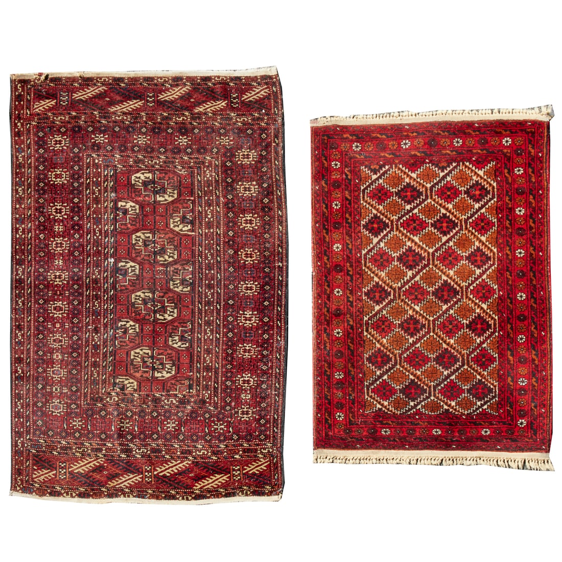 (2) Turkoman and Caucasian rugs (1 of 8)