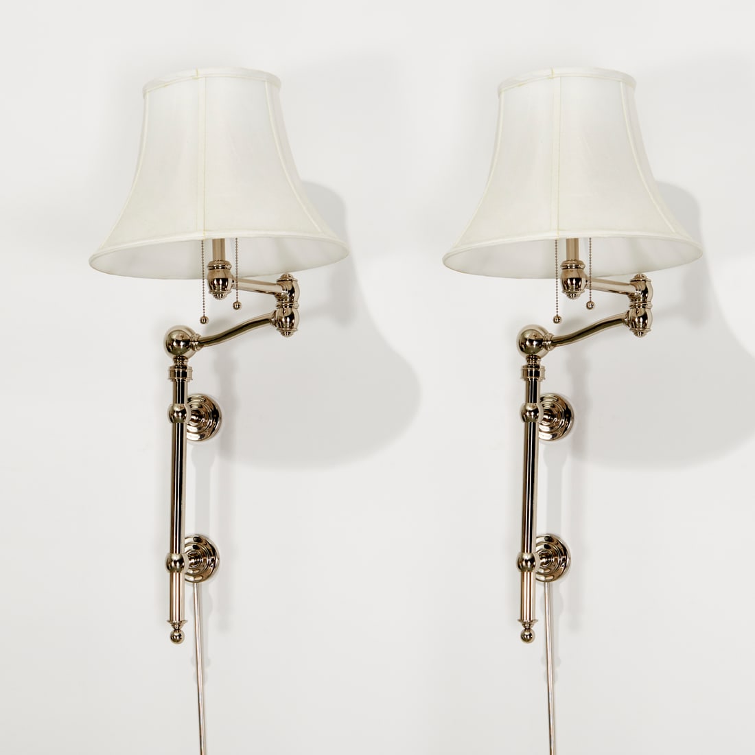 Pair Ralph Lauren 'Sargent' swing arm wall lamps (1 of 6)