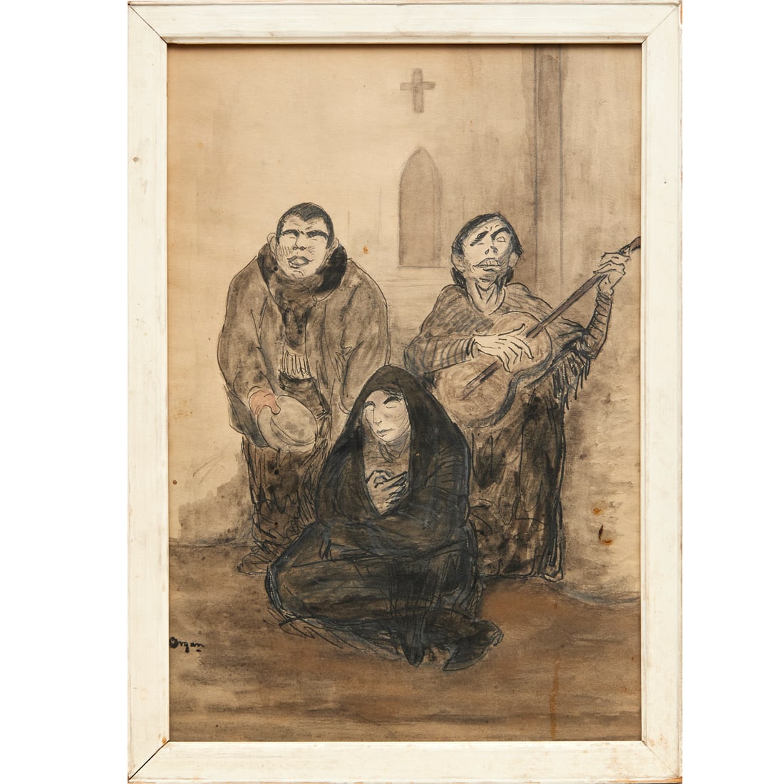 Marjorie Organ Henri, mixed media drawing on paper (1 of 8)