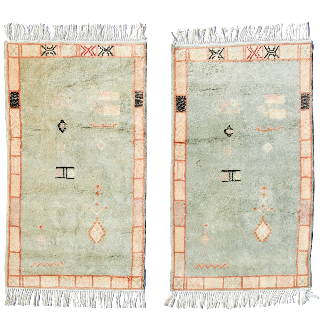 (2) Moroccan style wool area carpets (1 of 7)