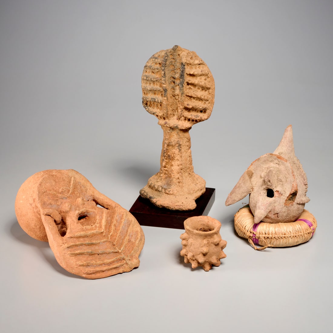 Bura-Asinda Culture, (4) terracotta objects (1 of 10)