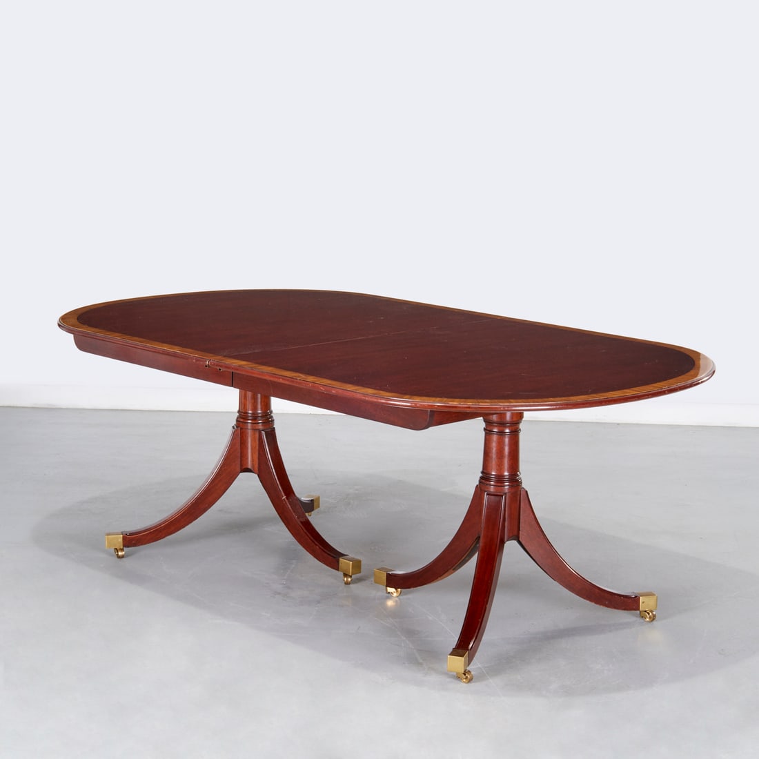Kindel mahogany double pedestal dining table (1 of 8)