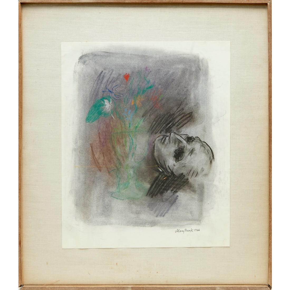 Mary Frank, color chalk on paper, 1966 (1 of 6)