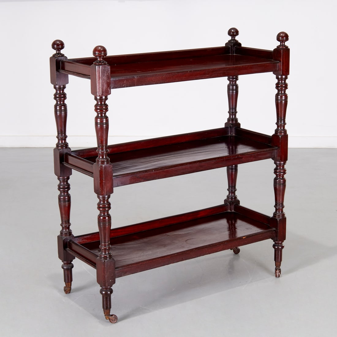 Victorian mahogany three tier server etagere (1 of 6)