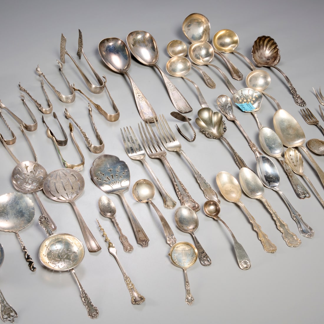 Group silver servers & utensils, incl. Whiting (1 of 12)
