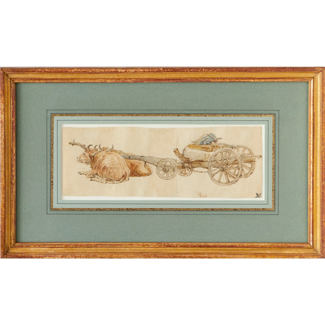 William Parrott (attrib.), watercolor on paper (1 of 8)