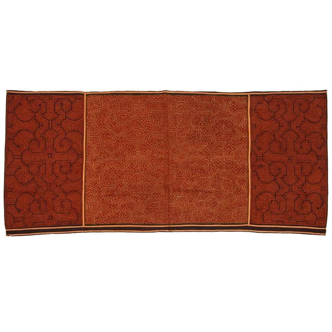 Vintage Shipibo embroidered & painted textile (1 of 5)