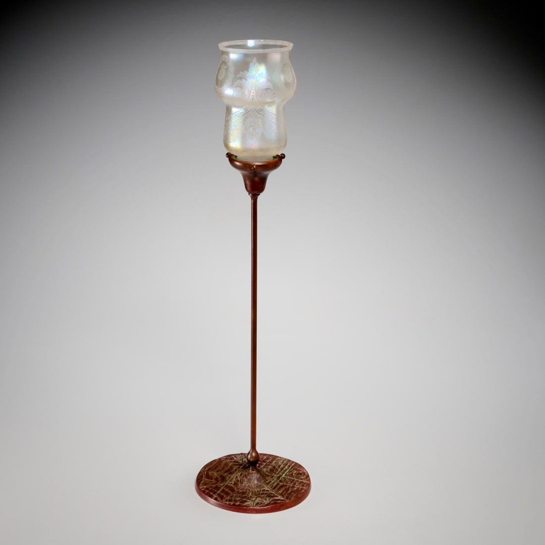 Tiffany Studios style candlestick lamp (1 of 6)