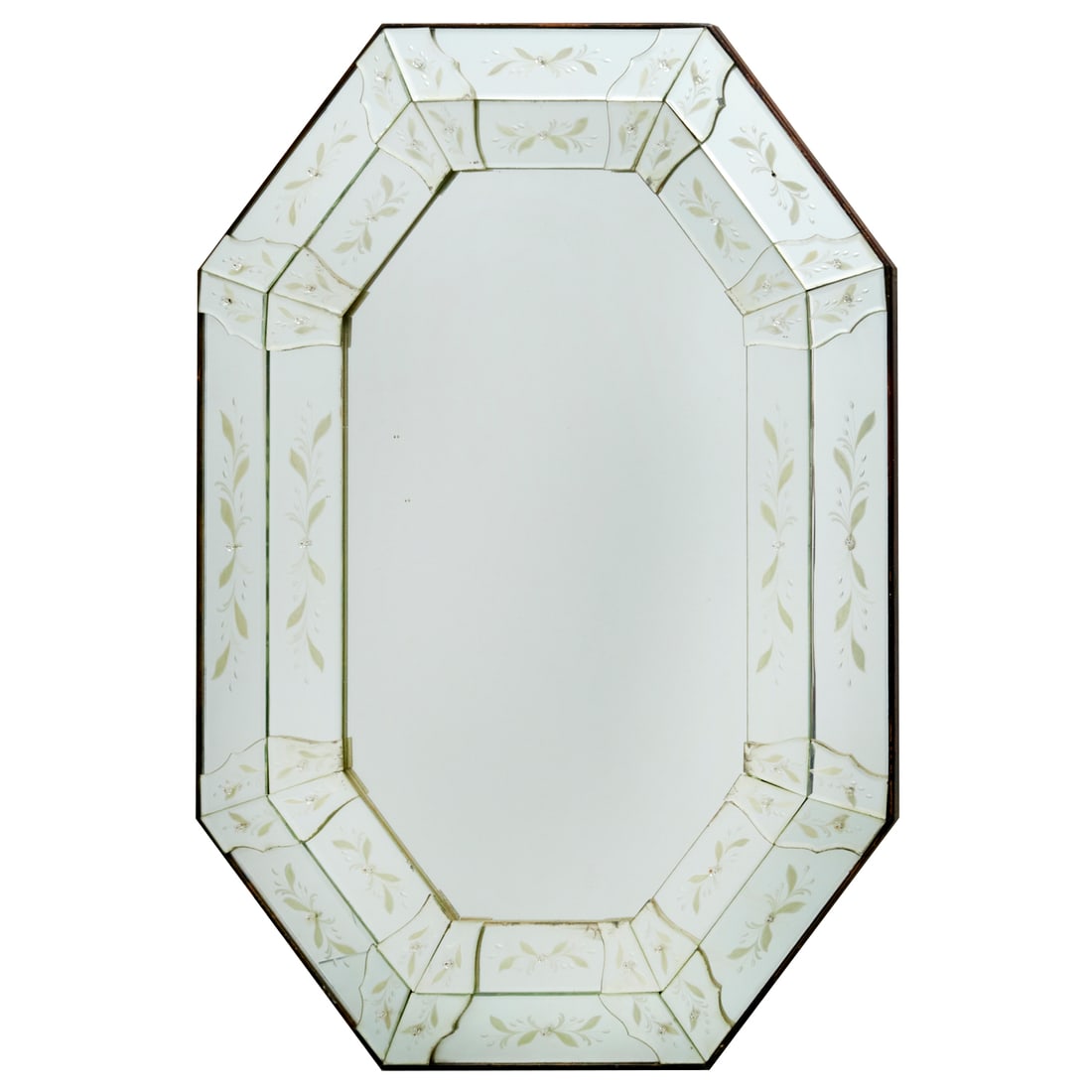 Old Venetian style octagonal mirror (1 of 6)