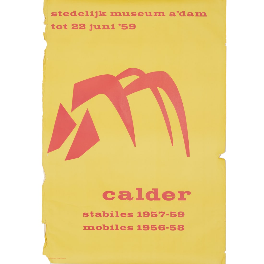 Large Alexander Calder exhibition poster, 1959 (1 of 8)