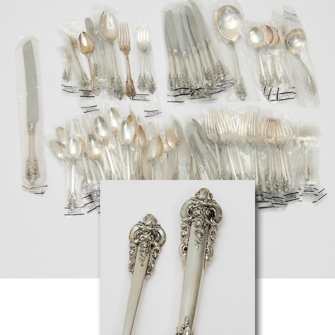 Wallace sterling silver flatware set (1 of 6)