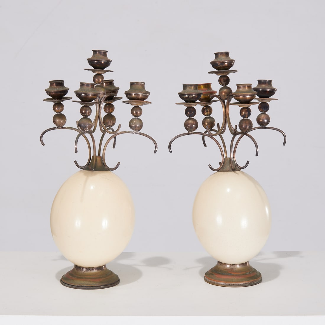 Anthony Redmile (style), Ostrich egg candelabra (1 of 8)