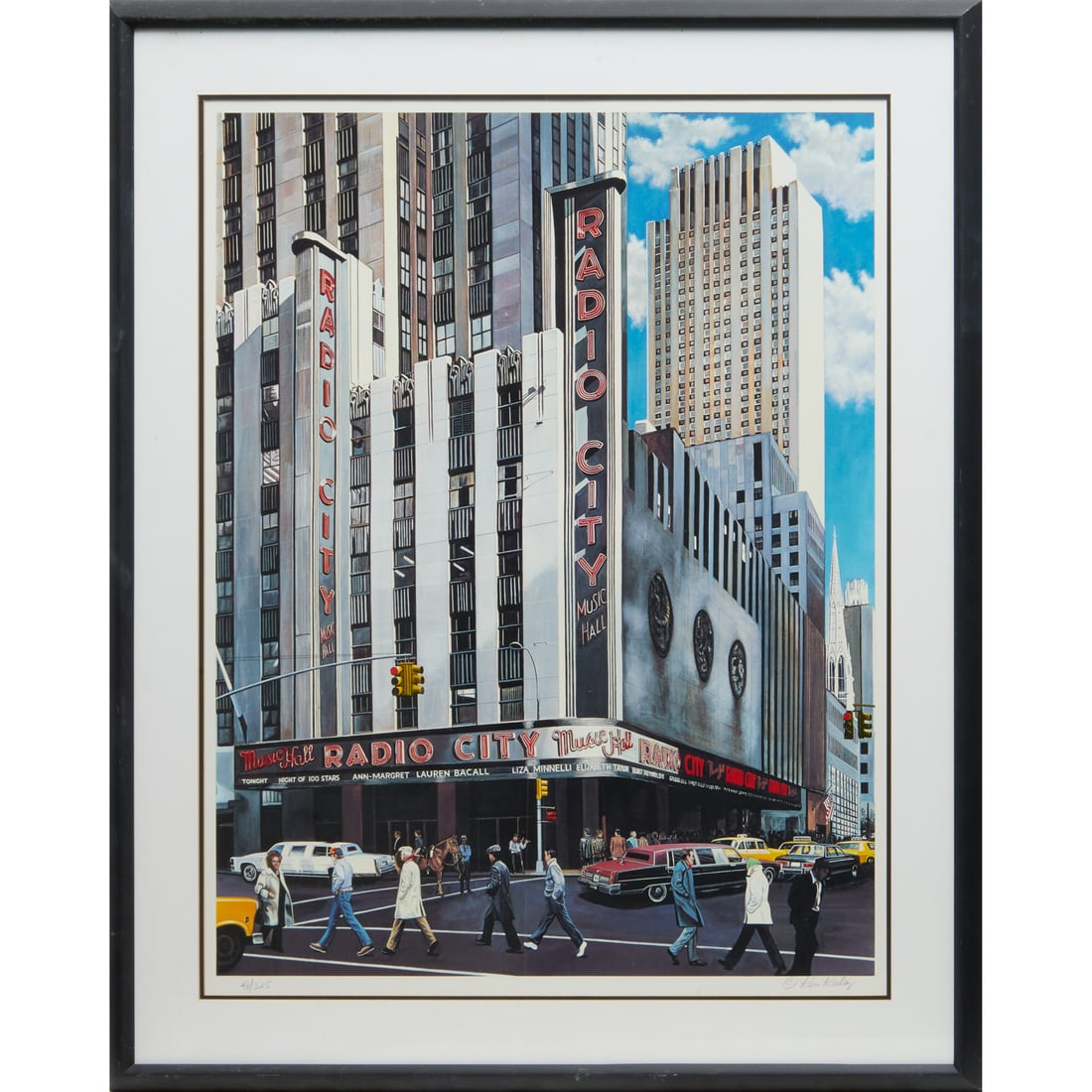 Ken Keeley, "Radio City", screenprint (1 of 7)
