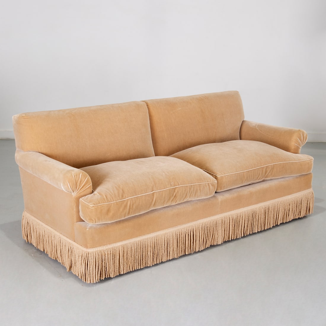 Custom Designer mohair upholstered sofa (1 of 8)