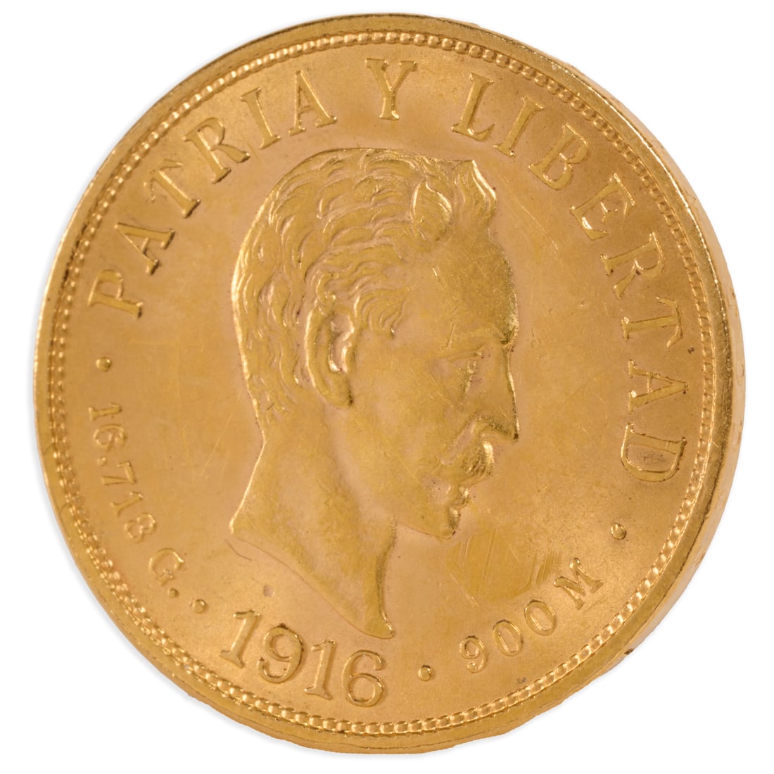 1916 Cuba 10 pesos gold coin (1 of 2)