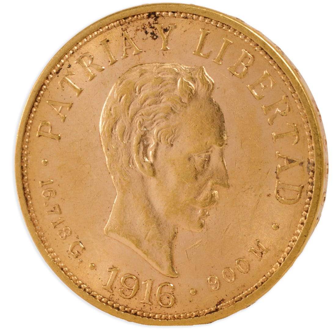 1916 Cuba 10 pesos gold coin (1 of 2)