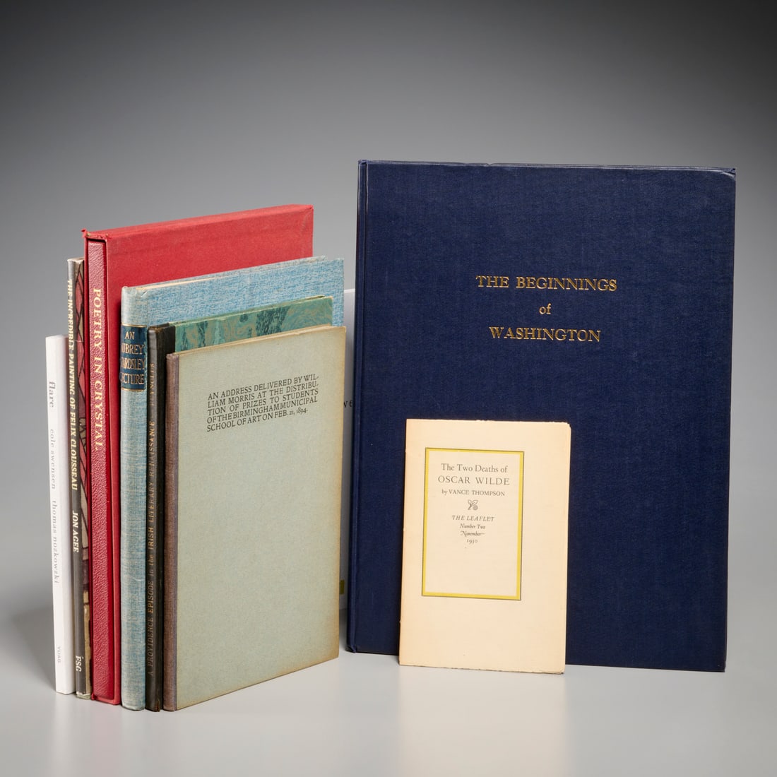 Group (8) misc. books, ex-Rosenbach (1 of 7)