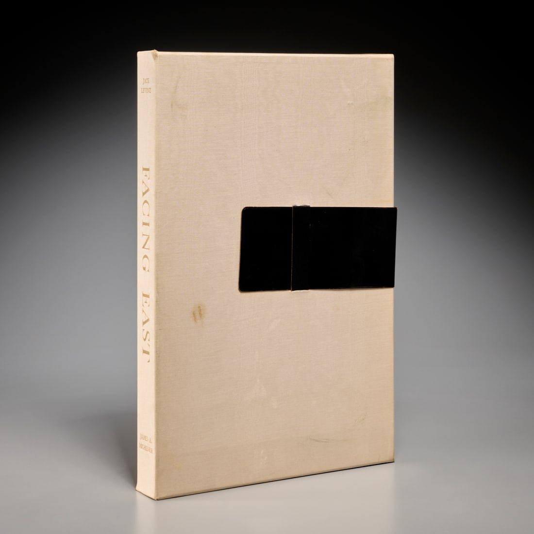 Levine & Michener, Facing East, signed ltd. ed.: Levine & Michener, Facing East, signed ltd. ed., James A. Michener and Jack Levine. Maecenas Press / Random House, 1970, number 442/2500, signed by Levine and Michener inside the front cover of the cl