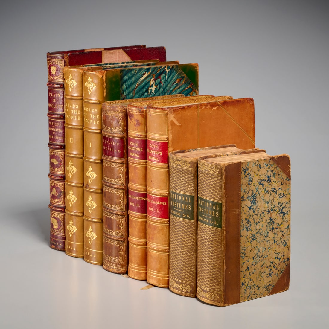 (8) Leatherbound illustrated vols., 19th c. (1 of 11)