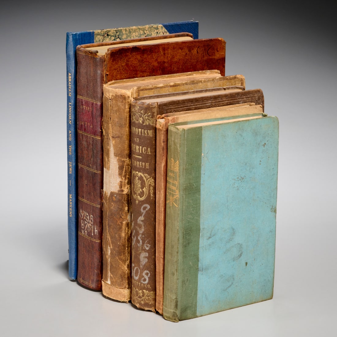 (6) Vols. Americana & U.S. History: (6) Vols. Americana & U.S. History, Includes: 1) Charles Botta. History of the War of the Independence of The United States of America. J. Maxwell, Philadelphia, 1820, Vol. 2 only, ex-library; 2) Rich