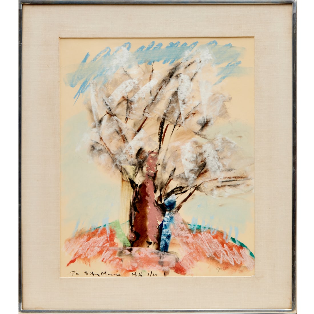 Michael Goldberg, pastel and gouache on paper (1 of 6)