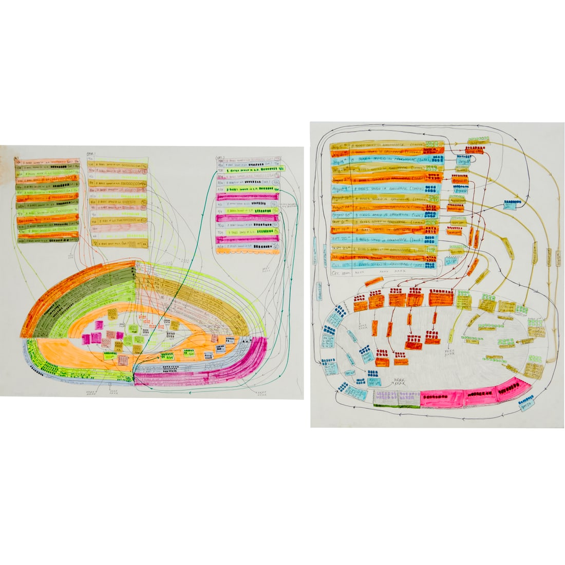 Phoebe Washburn, (2) drawings (1 of 9)