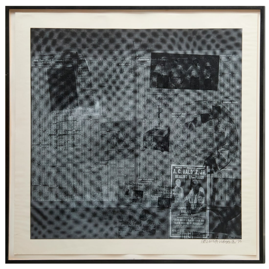 Robert Rauschenberg, silkscreen on paper, 1970 (1 of 7)