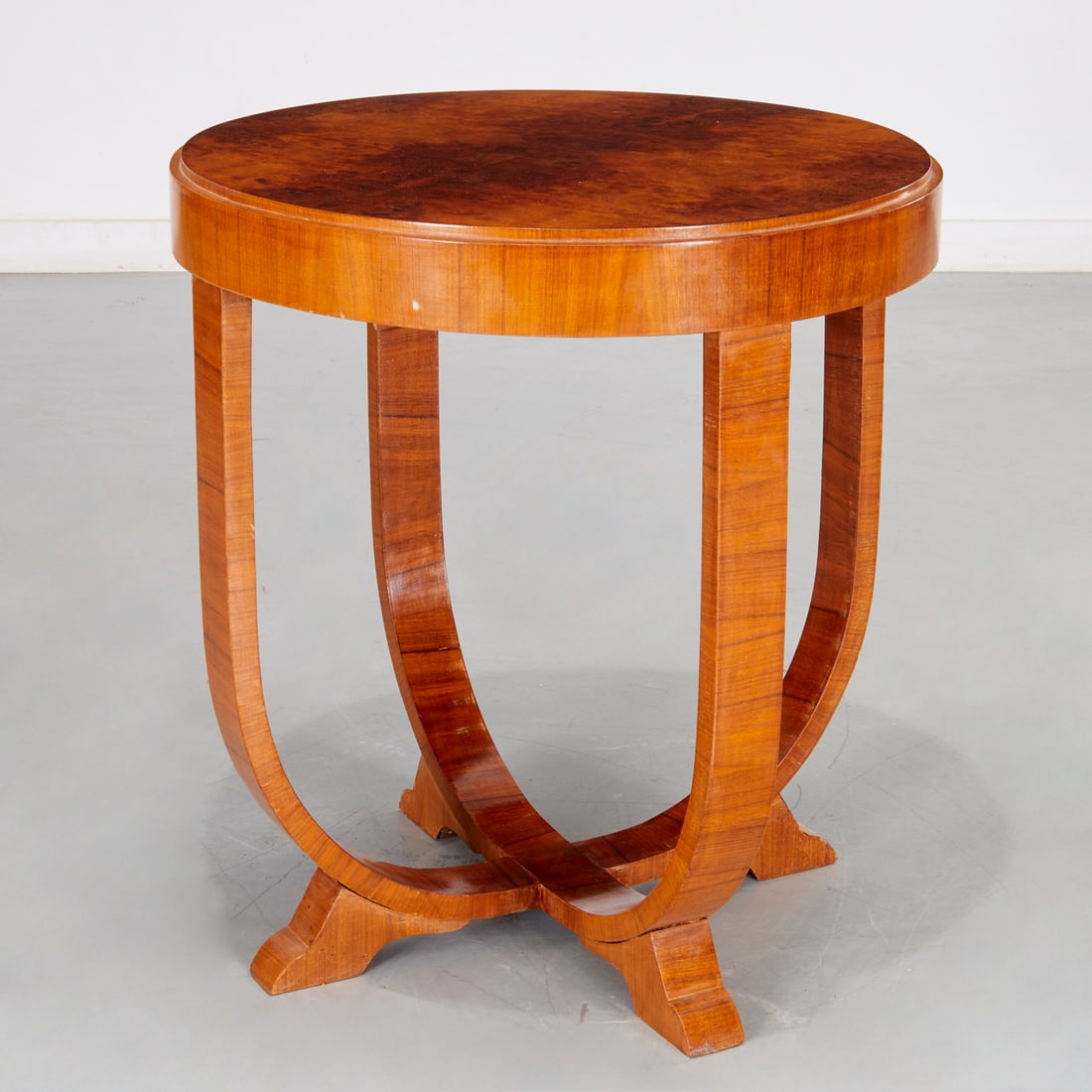French Art Deco walnut side table (1 of 6)