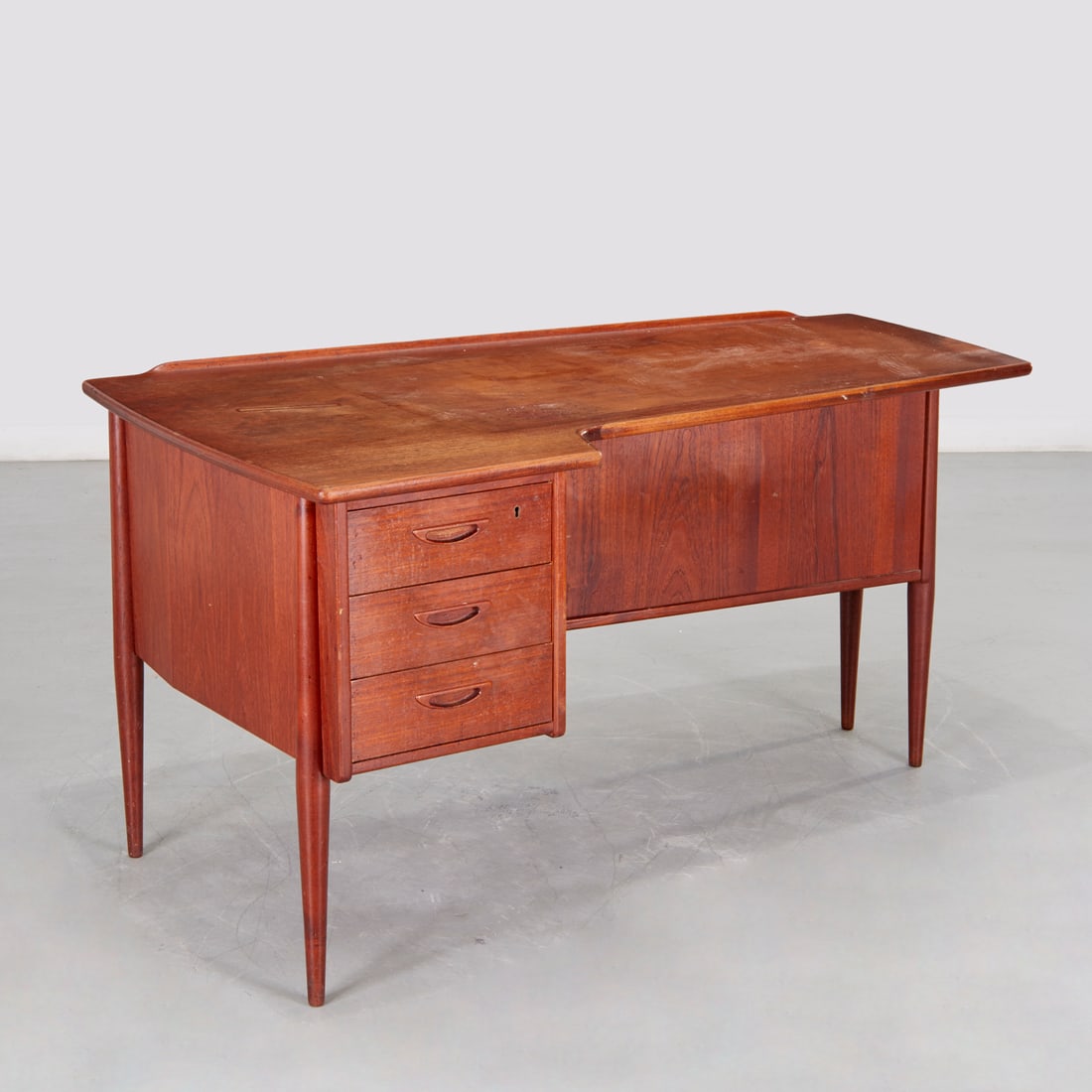 Goran Strand, model 10 teak desk (1 of 9)