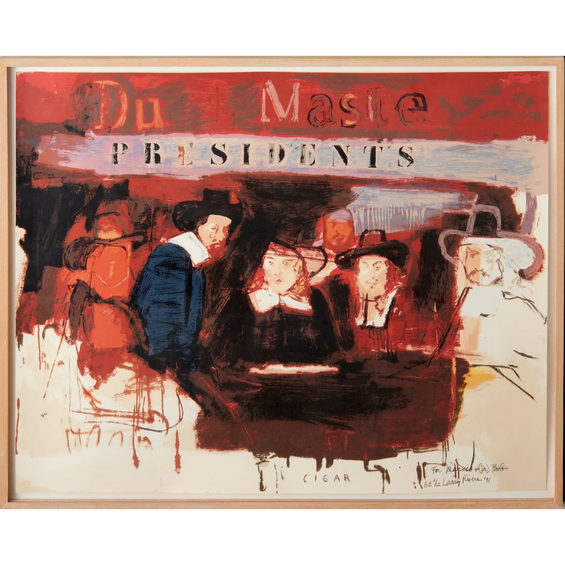 Larry Rivers, lithograph in colors, 1991 (1 of 6)