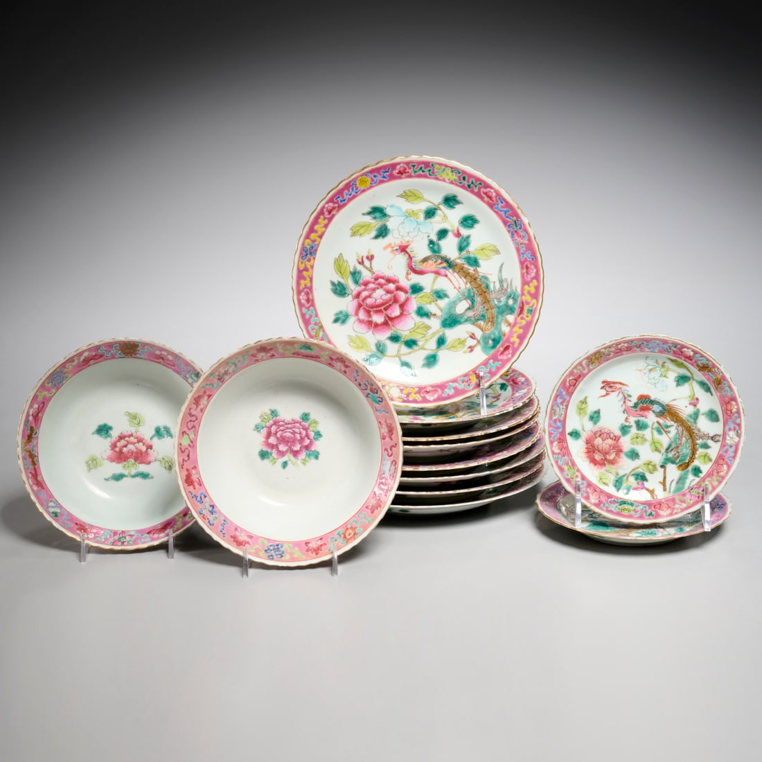 (12) Chinese famille rose phoenix Peranakan dishes (1 of 9)