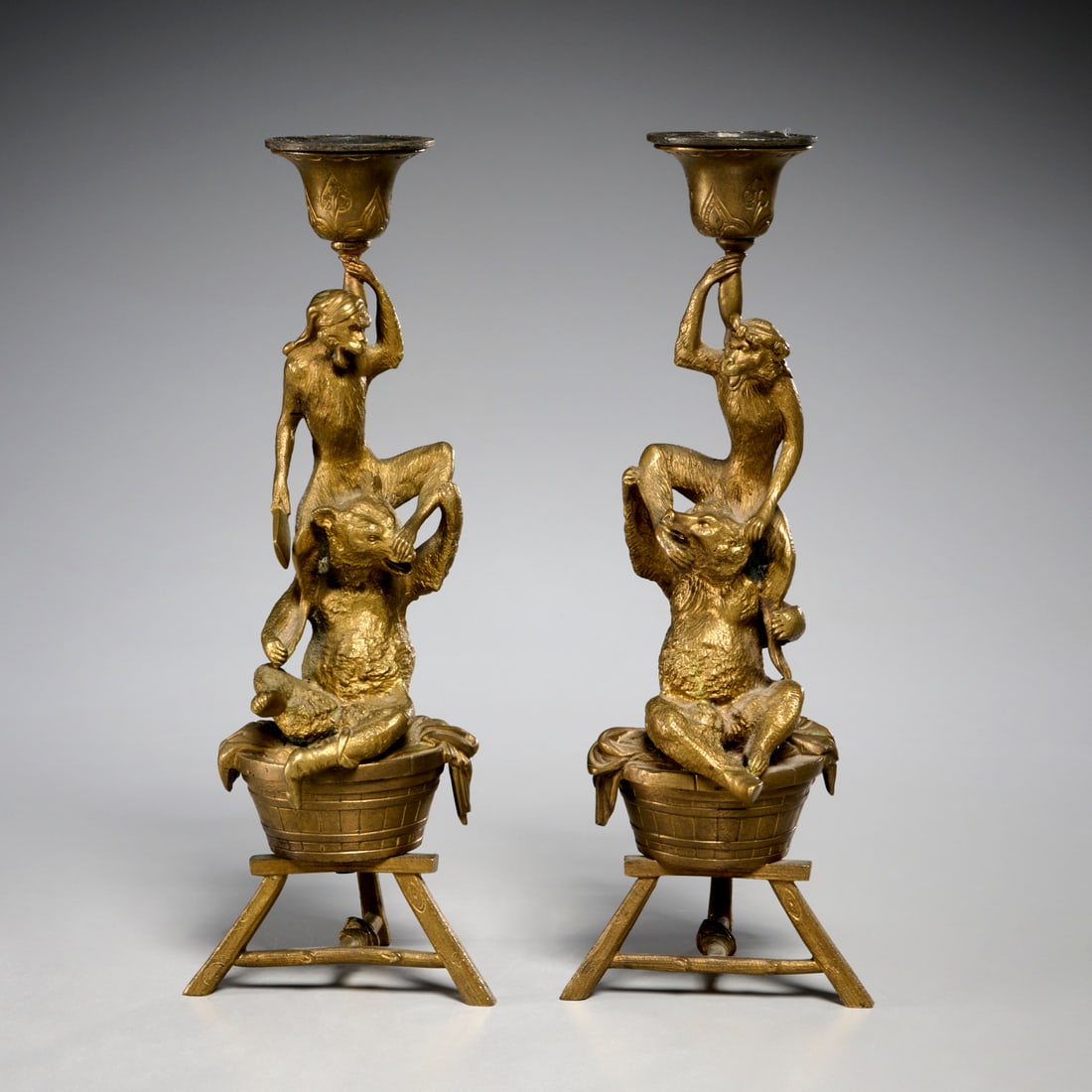 Christophe Fratin (after), animal candlesticks (1 of 7)