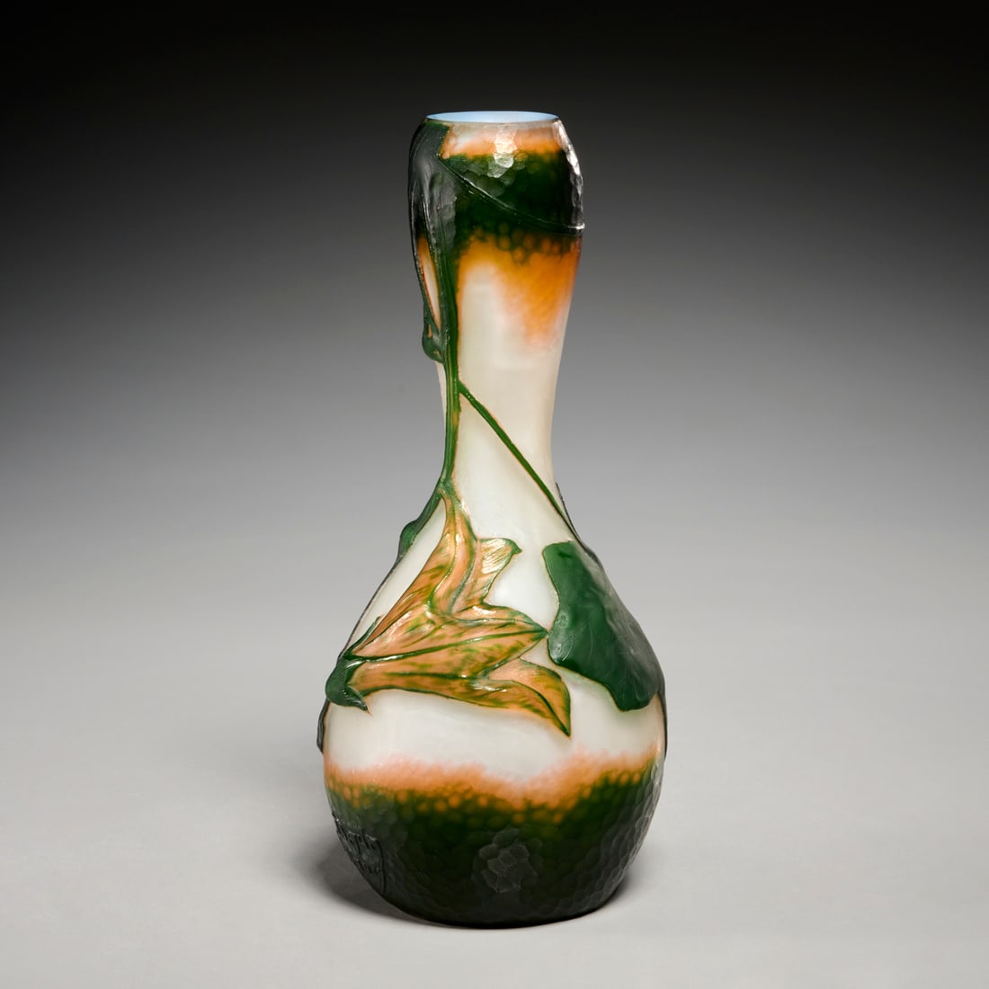 Daum (attrib), martele cameo glass vase (1 of 7)