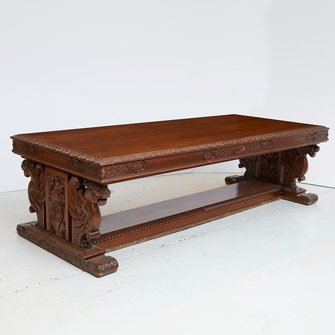 Massive Renaissance Revival refectory table (1 of 9)
