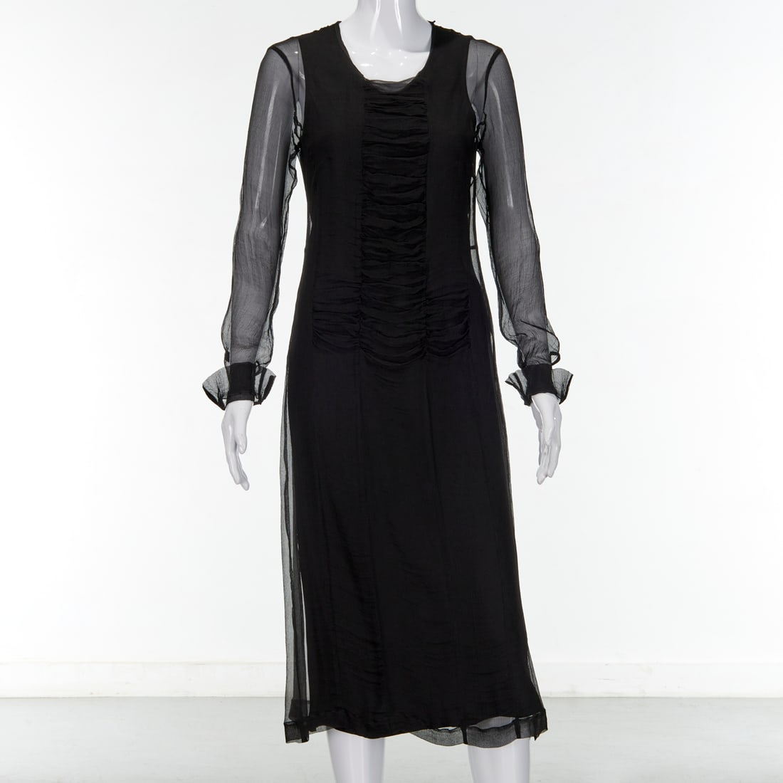 Dries Van Noten black silk dress (1 of 6)