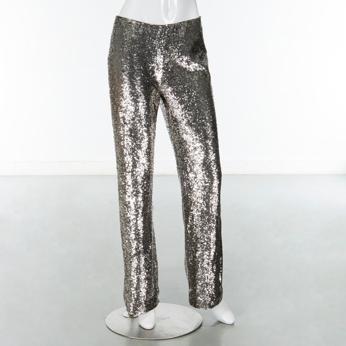 Ladies silver grey evening trousers top