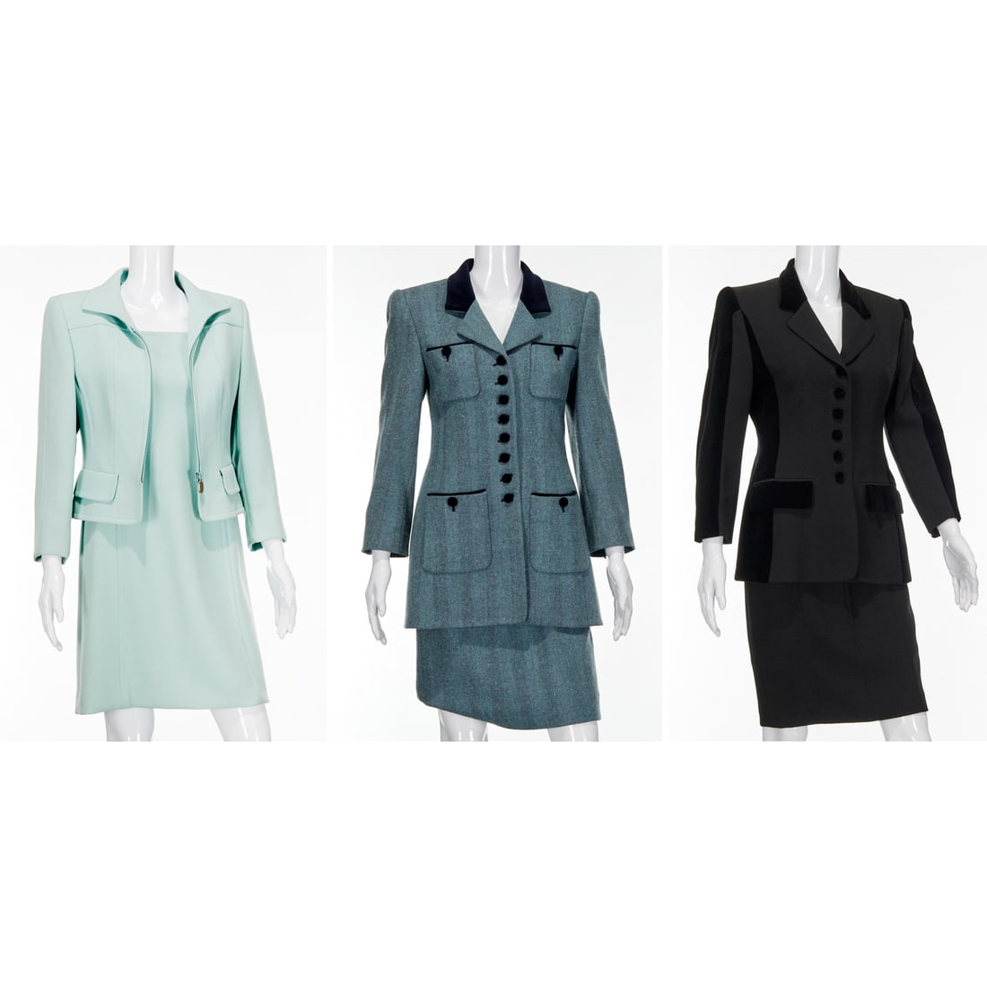 Group of Rena Lange suiting ensembles (1 of 13)