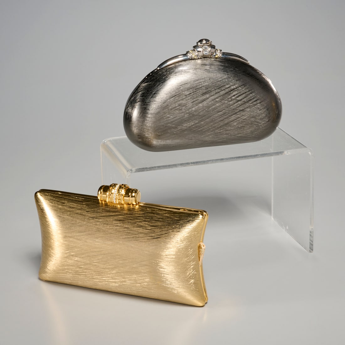 (2) Rodo brushed metal evening bags (1 of 7)
